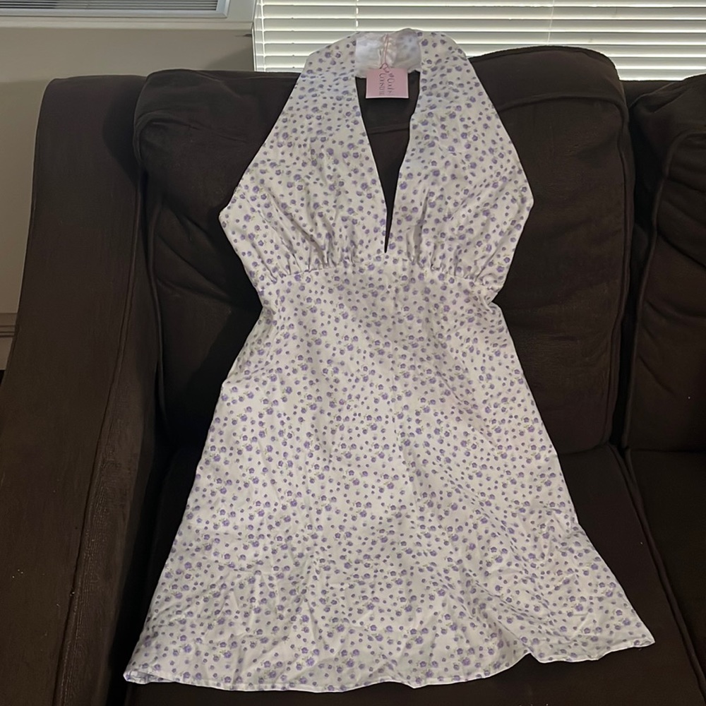 Summer dress low cut front and bareback